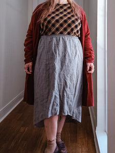 Linen Ash Skirt | 1X