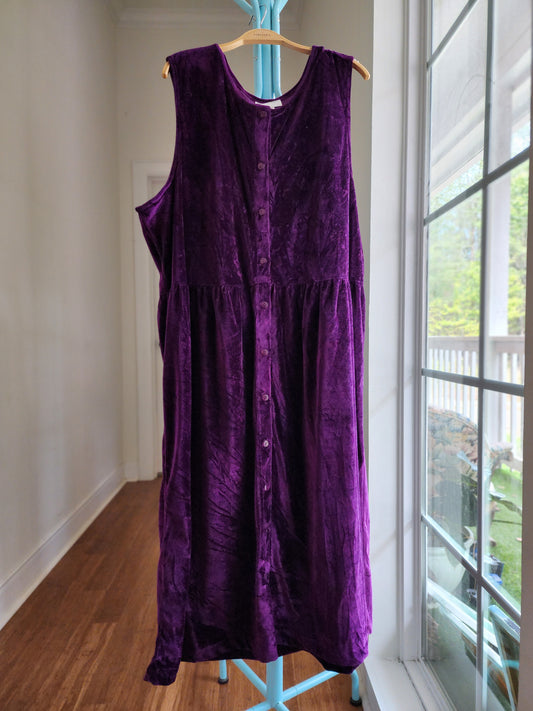 Velvet Smock Dress | 2X