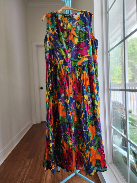 Colorful Smock Dress | XL - 1X