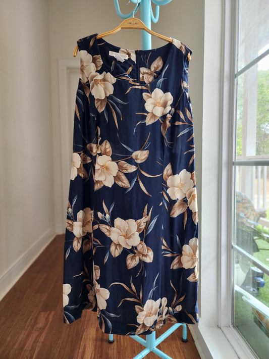 Silk Floral Dress | L