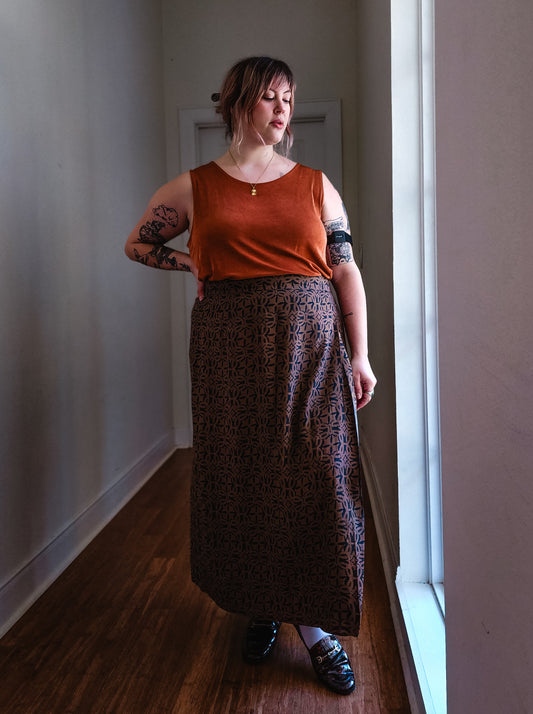 Earthy Wrap Skirt | 1X