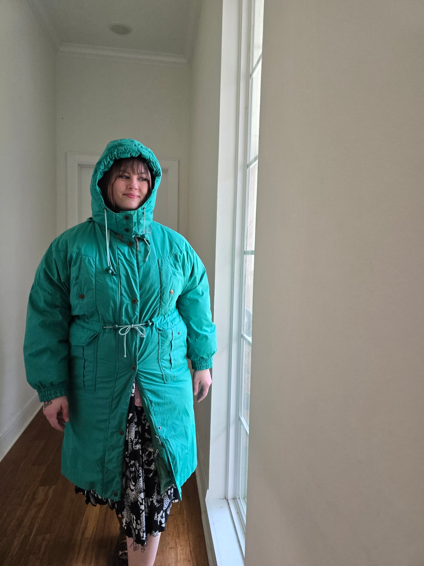 Teal Puffer Coat | L-XL